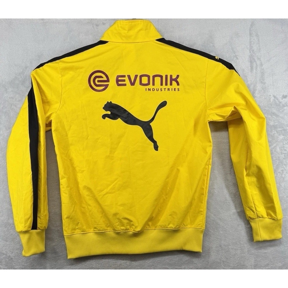 Puma Borussia Dortmund 2015-2016 Full Zip Track Jacket Yellow Men's Size S - Picture 2 of 5